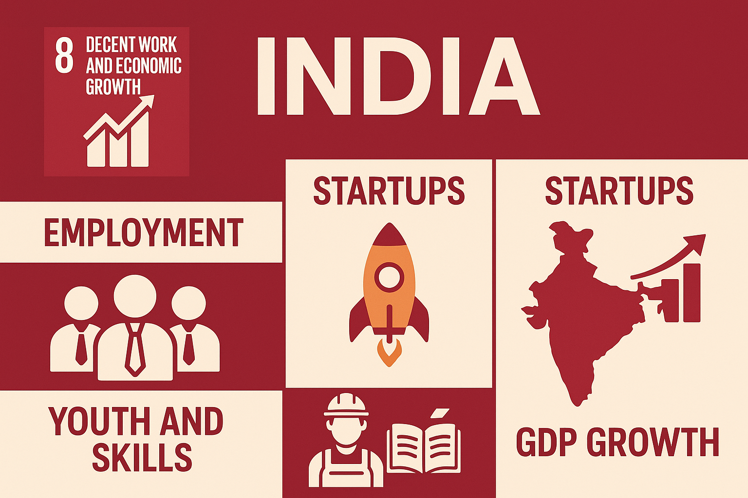 “Promote sustained, inclusive and sustainable economic growth, full and productive employment and decent work for all”