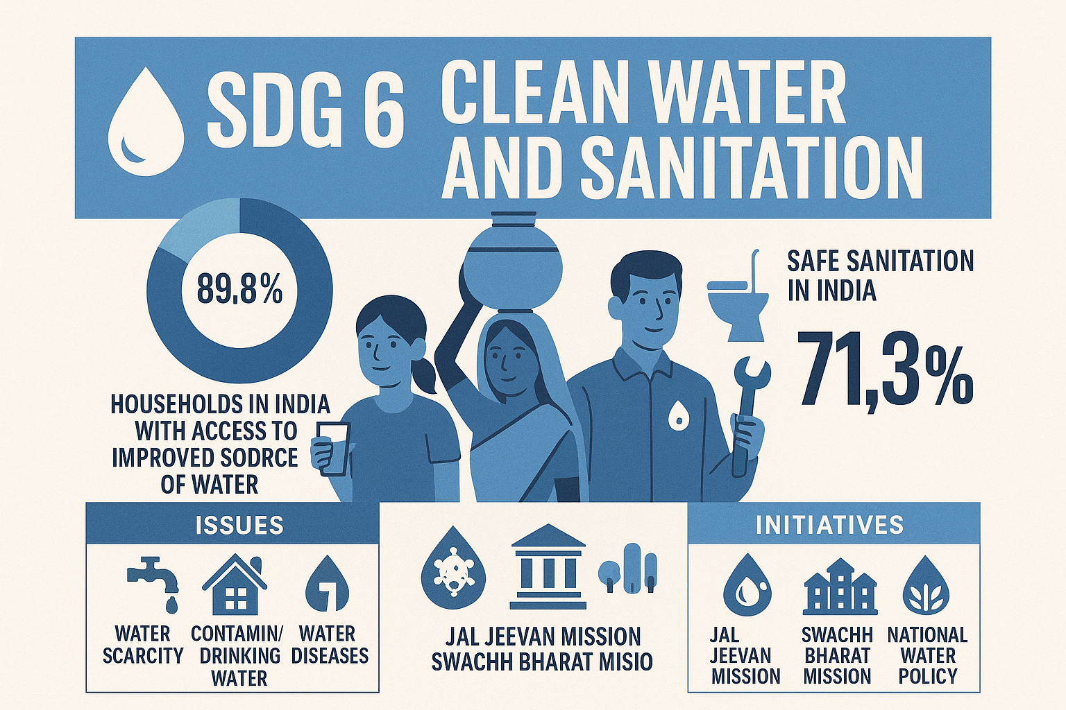“Ensure availability and sustainable management of water and sanitation for all”